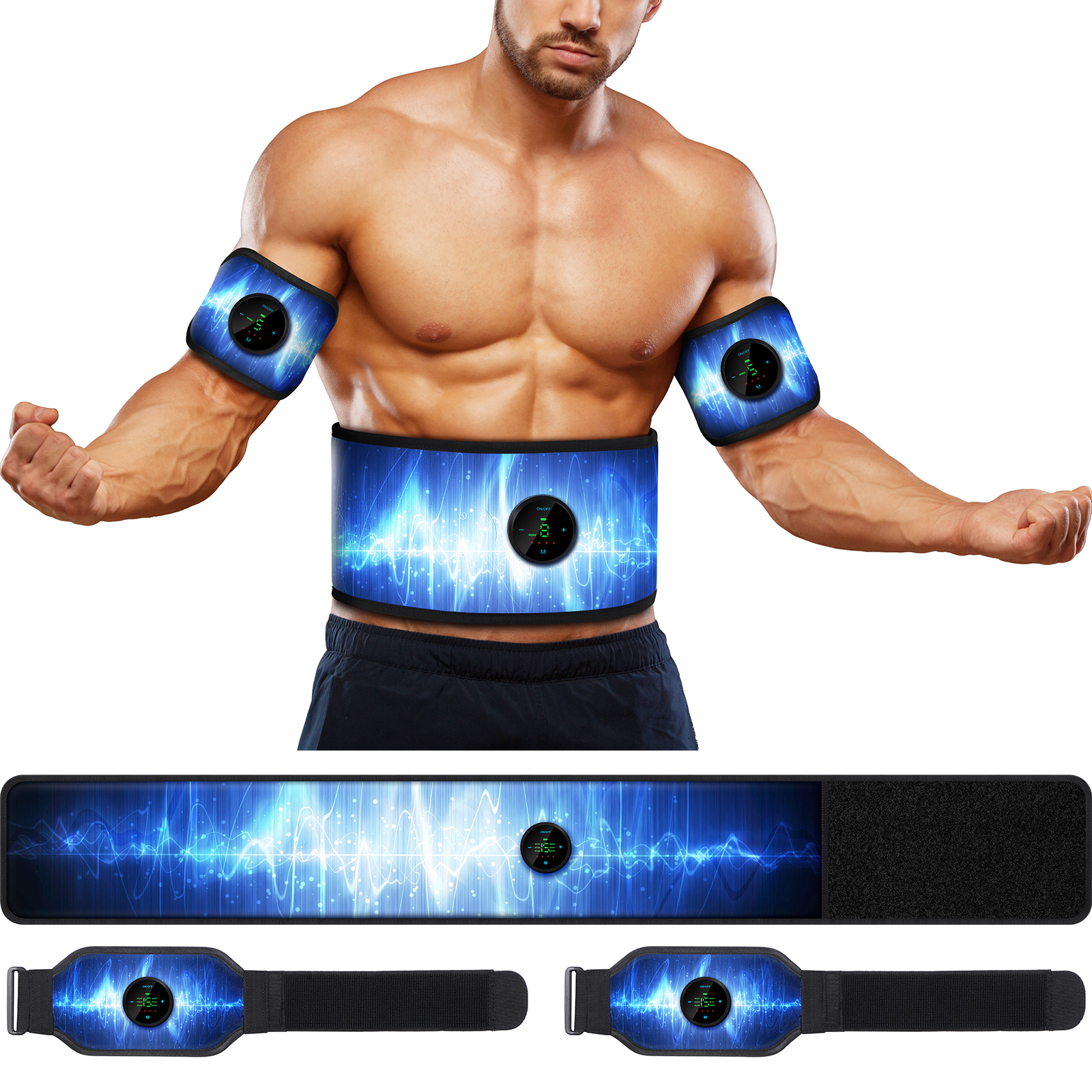 Smiofo ABS Stimulator, Muscle Machine Workout Equipment, Ab Toning Belt  Muscle Toner Fitness Training for Abdomen/Arm/Leg, Ab Trainer for Home Body  Shape_Body_Product_Products_Smiofo